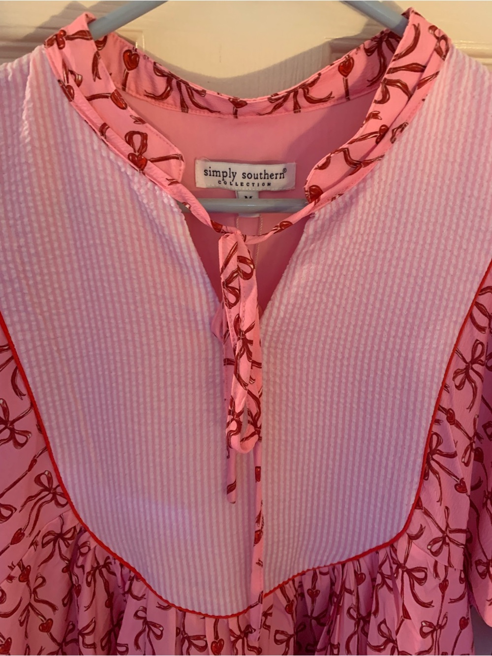 Simply Southern Pink Babydoll Dress Size Medium - Picture 2 of 4